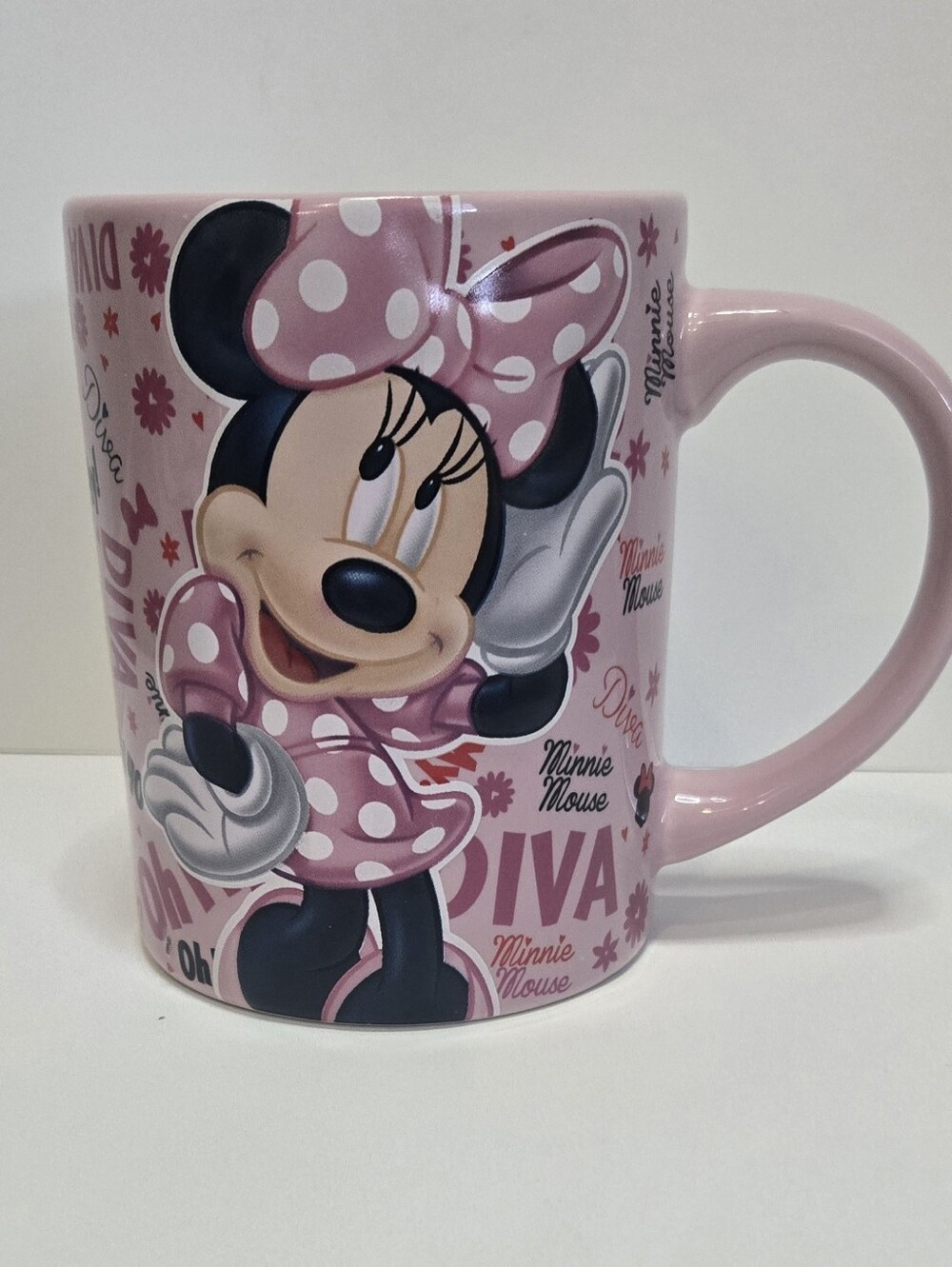 Disney Minnie Mouse Pink Ceramic Mug